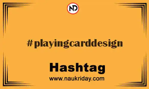 PLAYINGCARDDESIGN Hashtag for Twitter