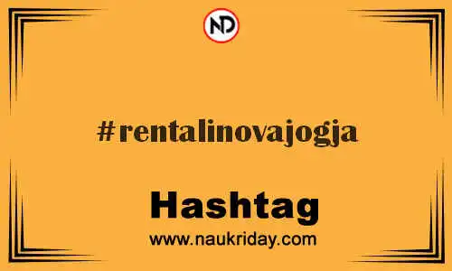 RENTALINOVAJOGJA Hashtag for Twitter