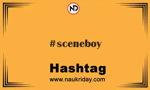 SCENEBOY Hashtag for Twitter