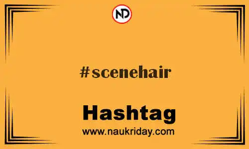 SCENEHAIR Hashtag for Twitter