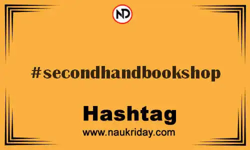 SECONDHANDBOOKSHOP Hashtag for Twitter