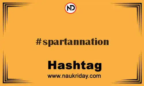 SPARTANNATION Hashtag for Twitter