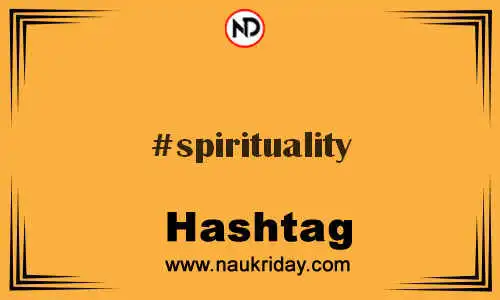 SPIRITUALITY Hashtag for Twitter