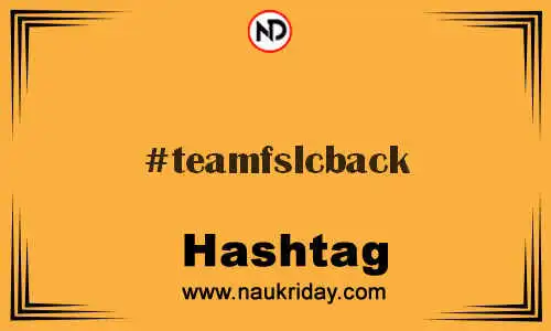 TEAMFSLCBACK Hashtag for Twitter