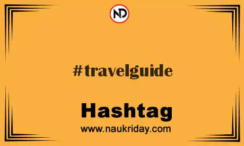 TRAVELGUIDE Hashtag for Twitter