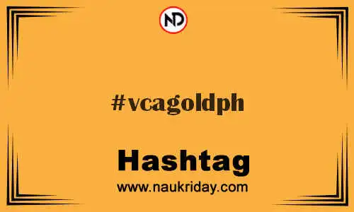 VCAGOLDPH Hashtag for Twitter