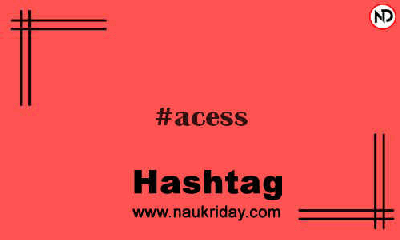 ACESS Hashtag for Instagram