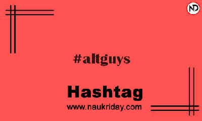 ALTGUYS Hashtag for Instagram