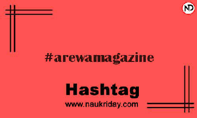 AREWAMAGAZINE Hashtag for Instagram