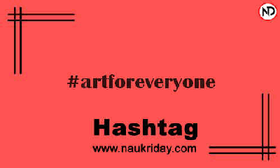 ARTFOREVERYONE Hashtag for Instagram