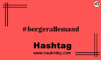 BERGERALLEMAND Hashtag for Instagram