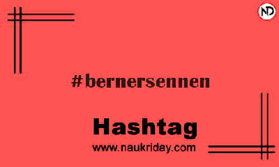 BERNERSENNEN Hashtag for Instagram