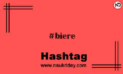 BIERE Hashtag for Instagram