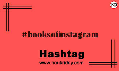 BOOKSOFINSTAGRAM Hashtag for Instagram