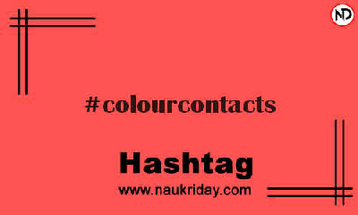 COLOURCONTACTS Hashtag for Instagram