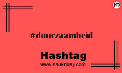 DUURZAAMHEID Hashtag for Instagram