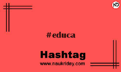 EDUCA Hashtag for Instagram