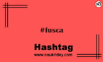 FUSCA Hashtag for Instagram