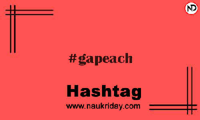 GAPEACH Hashtag for Instagram