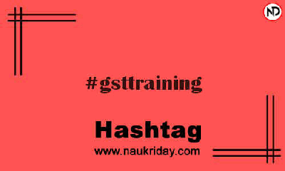 GSTTRAINING Hashtag for Instagram