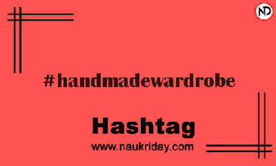 HANDMADEWARDROBE Hashtag for Instagram