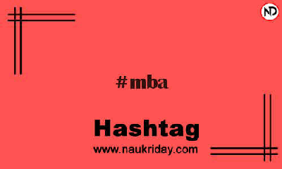 MBA Hashtag for Instagram