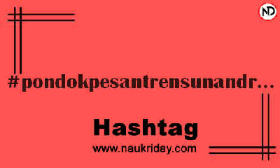 PONDOKPESANTRENSUNANDRAJAT Hashtag for Instagram