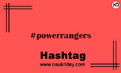 POWERRANGERS Hashtag for Instagram