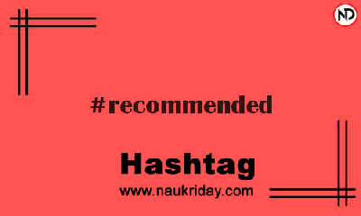 RECOMMENDED Hashtag for Instagram