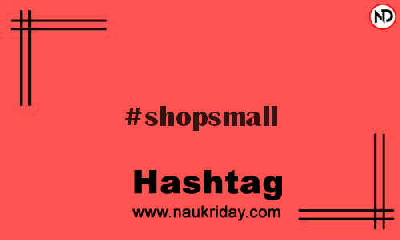 SHOPSMALL Hashtag for Instagram