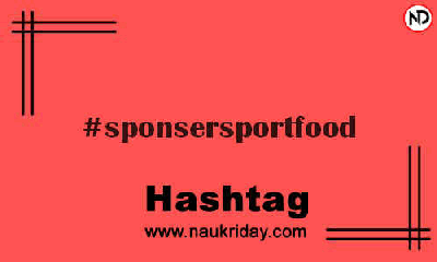 SPONSERSPORTFOOD Hashtag for Instagram