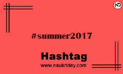 SUMMER2017 Hashtag for Instagram