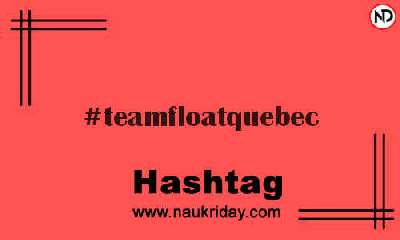 TEAMFLOATQUEBEC Hashtag for Instagram