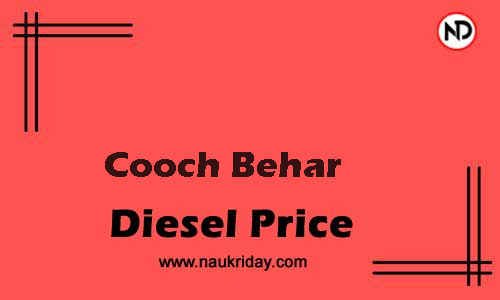 Latest Updated diesel rate in Cooch Behar Live online