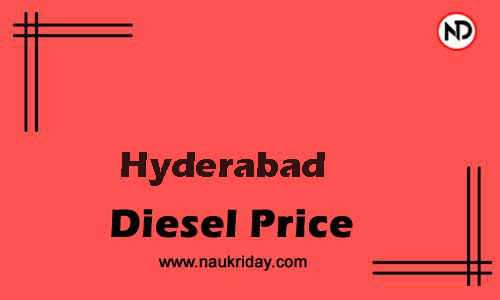 Latest Updated diesel rate in Hyderabad Live online