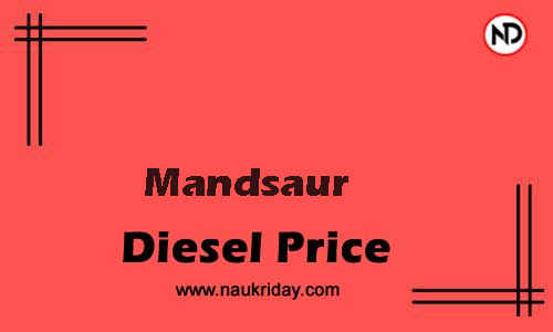 Latest Updated diesel rate in Mandsaur Live online