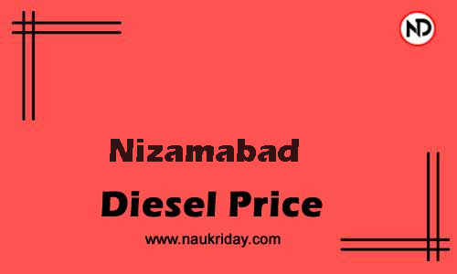 Latest Updated diesel rate in Nizamabad Live online