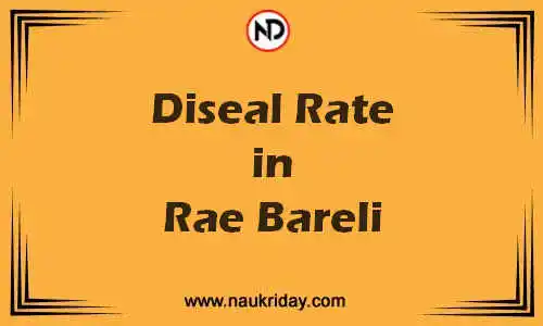 Latest Updated diesel rate in Rae Bareli Live online