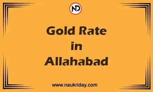 Latest Updated gold rate in Allahabad Live online