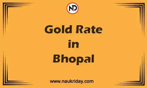 Latest Updated gold rate in Bhopal Live online