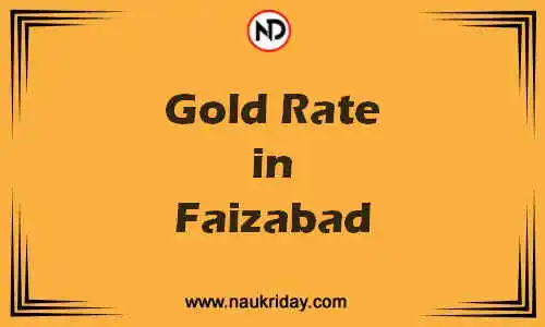 Latest Updated gold rate in Faizabad Live online