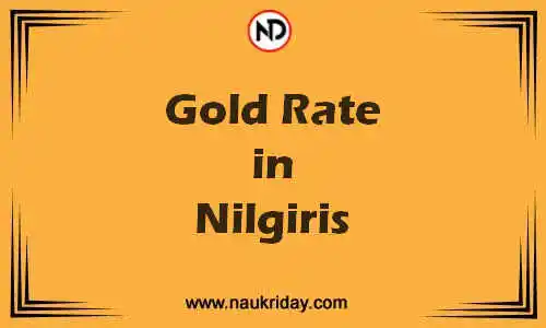 Latest Updated gold rate in Nilgiris Live online