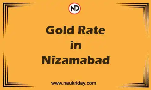 Latest Updated gold rate in Nizamabad Live online