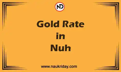 Latest Updated gold rate in Nuh Live online