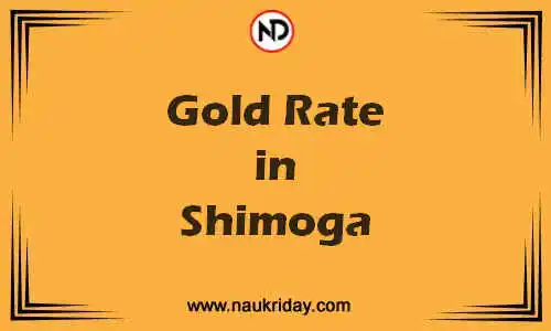 Latest Updated gold rate in Shimoga Live online