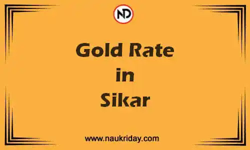 Latest Updated gold rate in Sikar Live online