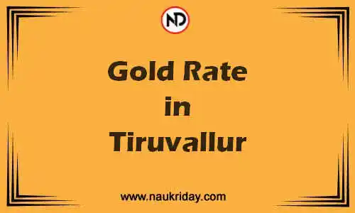 Latest Updated gold rate in Tiruvallur Live online