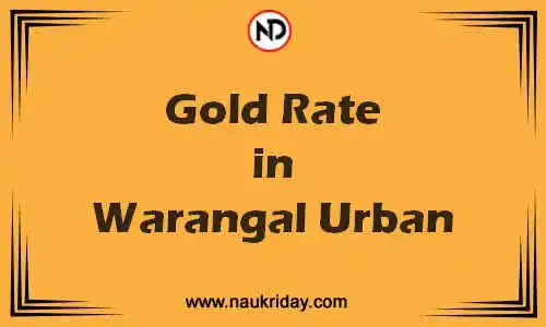 Latest Updated gold rate in Warangal Urban Live online