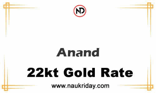 Latest Updated gold rate in Anand Live online