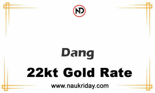 today 22 carat 24k Market gold price in Dang